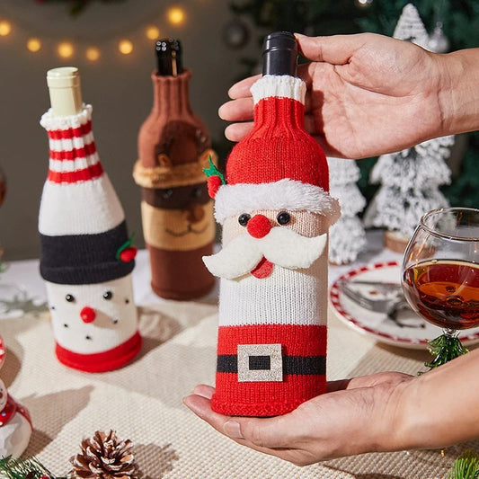 Christmas Wine Bottle Covers