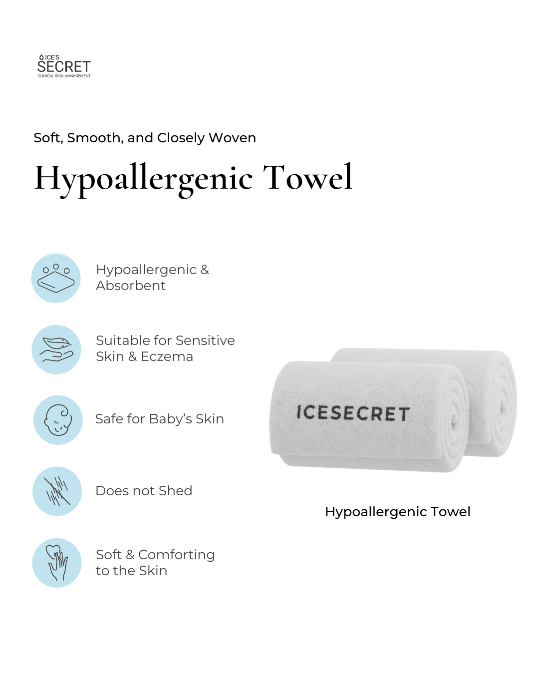 Hypoallergenic Soft Bath Towel